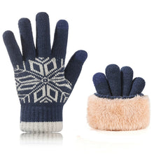 Load image into Gallery viewer, Autumn Winter Motorcycle Gloves Double-layer Touch Screen Thick Velvet Knit Outdoor Motorcycle Accessories Cold Resistant Gloves