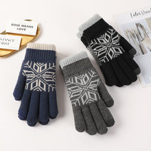Load image into Gallery viewer, Autumn Winter Motorcycle Gloves Double-layer Touch Screen Thick Velvet Knit Outdoor Motorcycle Accessories Cold Resistant Gloves