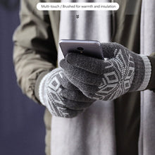 Load image into Gallery viewer, Autumn Winter Motorcycle Gloves Double-layer Touch Screen Thick Velvet Knit Outdoor Motorcycle Accessories Cold Resistant Gloves