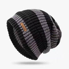Load image into Gallery viewer, Striped Beanie Winter Hats For Women Knitted Retro Thickened Warm Baggy Cap Trendy Windproof Ear Protect Bonnet Female