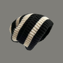Load image into Gallery viewer, Striped Beanie Winter Hats For Women Knitted Retro Thickened Warm Baggy Cap Trendy Windproof Ear Protect Bonnet Female
