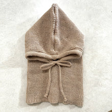 Load image into Gallery viewer, Knitted Hooded Caps Winter Balaclava Hats Women Korean Style Outdoor Warmer Drawstring Hats One-piece Neck Collar Beanies Cap