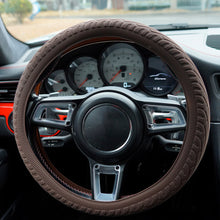 Load image into Gallery viewer, Car Silicone Grip Steering Wheel Cover Car Handle Cover Texture Silicone Protective Cover Tuning Interior Accessories