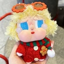 Load image into Gallery viewer, Knitted Sweater Scarf Dress Shoes Set For CRYBABY Doll Labubu 17cm Doll Christmas Outfit Accessories