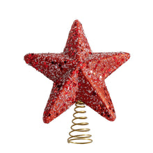 Load image into Gallery viewer, Christmas Tree Topper Glittering Five-Pointed Star Treetop Topper Xmas Tree Decor Ornament Christmas Decorations for Tree