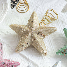 Load image into Gallery viewer, Christmas Tree Topper Glittering Five-Pointed Star Treetop Topper Xmas Tree Decor Ornament Christmas Decorations for Tree