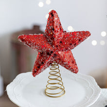 Load image into Gallery viewer, Christmas Tree Topper Glittering Five-Pointed Star Treetop Topper Xmas Tree Decor Ornament Christmas Decorations for Tree