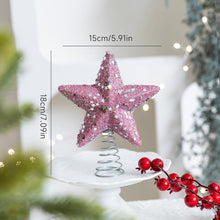 Load image into Gallery viewer, Christmas Tree Topper Glittering Five-Pointed Star Treetop Topper Xmas Tree Decor Ornament Christmas Decorations for Tree