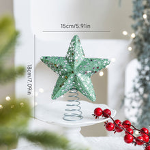 Load image into Gallery viewer, Christmas Tree Topper Glittering Five-Pointed Star Treetop Topper Xmas Tree Decor Ornament Christmas Decorations for Tree