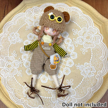 Load image into Gallery viewer, For 11-17cm OB11 Dolls Trendy Girl Forest Style Autumn Winter Dressing Set Doll Accessories Outfit For 8/12 BJD Clothes