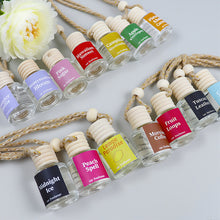 Load image into Gallery viewer, 8ml Car Hanging Bottles Perfume Aromatherapy Refillable Air Freshener Diffuser Oil Fragrance Bottle Vehicle Auto Sapper Pendant