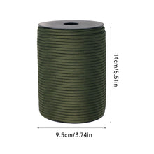 Load image into Gallery viewer, 100M 9-Core Paracord DIY Braiding Emergency Survival Rope For Outdoor Hiking Camping Adventure