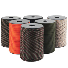 Load image into Gallery viewer, 100M 9-Core Paracord DIY Braiding Emergency Survival Rope For Outdoor Hiking Camping Adventure