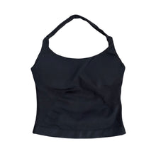 Load image into Gallery viewer, Solid Color Yoga Vest with Bra Pads Backless Halter Neck Design High-Elastic Outdoor Sports Top
