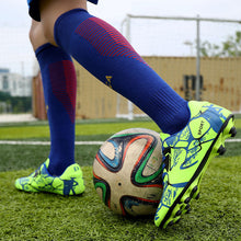 Load image into Gallery viewer, 1 Pair Sports Soccer Shoes Anti-Slip Wear-Resistant AG/TF Studs Grass Training Sports Shoes Sports Equipment