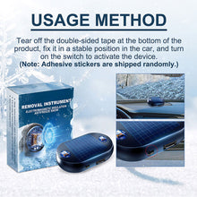Load image into Gallery viewer, Electromagnetic Solar Car Snow Removal Device Solar Ice and Snow Scraper Winter Automotive Defroster for Windshield and Window