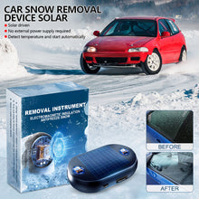 Load image into Gallery viewer, Electromagnetic Solar Car Snow Removal Device Solar Ice and Snow Scraper Winter Automotive Defroster for Windshield and Window