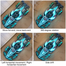 Load image into Gallery viewer, Gesture Control RC Car with Spray Stunt Remote Control Rechargeable LED Light & Side Drift Remote Control Toy Gift for Boys and Girls