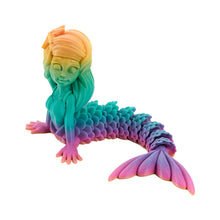 Load image into Gallery viewer, Fantasy Mermaid Figure 3D Printed Articulated Ocean Theme Model Creative Display Toy Desk Decor Gift for Collectors Office Worker