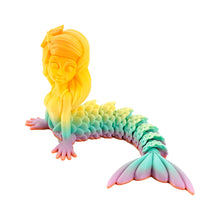 Load image into Gallery viewer, Fantasy Mermaid Figure 3D Printed Articulated Ocean Theme Model Creative Display Toy Desk Decor Gift for Collectors Office Worker