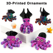 Load image into Gallery viewer, Novelty Pirate Octopus Toy 3D Printed Articulated Cool Desk Decor Articulated Animal Model Collection Display Gift for Gamers Kids Adults