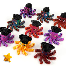 Load image into Gallery viewer, Novelty Pirate Octopus Toy 3D Printed Articulated Cool Desk Decor Articulated Animal Model Collection Display Gift for Gamers Kids Adults