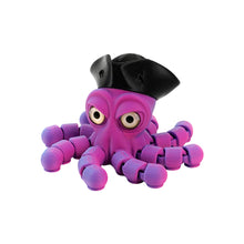 Load image into Gallery viewer, Novelty Pirate Octopus Toy 3D Printed Articulated Cool Desk Decor Articulated Animal Model Collection Display Gift for Gamers Kids Adults