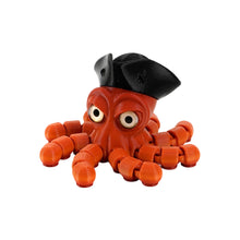 Load image into Gallery viewer, Novelty Pirate Octopus Toy 3D Printed Articulated Cool Desk Decor Articulated Animal Model Collection Display Gift for Gamers Kids Adults