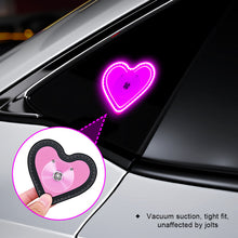 Load image into Gallery viewer, Wireless Remote Control Car Triangle Window Ambient Light Heart Shape Neon Car Mood Light Waterproof Decoration Lamp