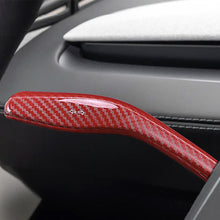 Load image into Gallery viewer, Car Gear Shift Lever Cover Steering Lever Handle Protection Shifter Shell Decoration Interior Accessory Modification Part for Tesla Model Y/3