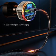 Load image into Gallery viewer, 6-in-1 Car Charger with 66W Super Fast Charging Smart Flash Charge for Multiple Phones High Power Multi-port Vehicle Charger