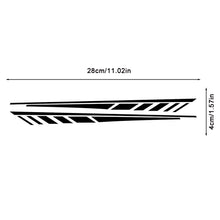 Load image into Gallery viewer, 2Pcs Stripe Motorcycle Body Decal Waistline Side Skirt Graphics for E-bike Fit Removable Sticker