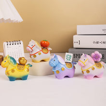 Load image into Gallery viewer, New Year Resin Decoration Cartoon Little Horse Dolls Decoration Luck Pony Desktop Ornament Festival Gift