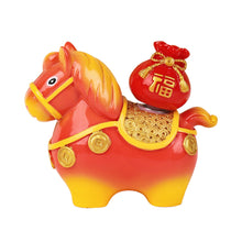 Load image into Gallery viewer, New Year Resin Decoration Cartoon Little Horse Dolls Decoration Luck Pony Desktop Ornament Festival Gift