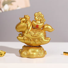Load image into Gallery viewer, Chinese Style Cartoon Little Horse Dolls Resin Toy Cute Desktop Decoration Ornament New Year Gift Festival Present