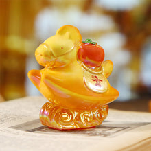 Load image into Gallery viewer, Chinese Style Cartoon Little Horse Dolls Resin Toy Cute Pony Seal Desktop Decoration Ornament New Year Gift Festival Present