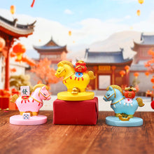 Load image into Gallery viewer, Chinese Style Cartoon Mascots Resin Horse Toys Cartoon Pony Desktop Decorations Mobile Phone Support Ornament Gift