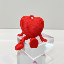 Load image into Gallery viewer, 3D Printed Red Heart Model Toy Movable Joint Desktop Decoration Ornament Valentine's Day Gift