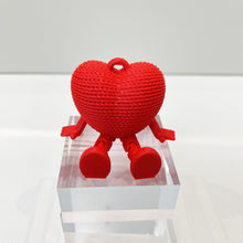 Load image into Gallery viewer, 3D Printed Red Heart Model Toy Movable Joint Desktop Decoration Ornament Valentine's Day Gift