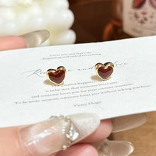 Load image into Gallery viewer, New Year Red Earrings Fashion Light Luxury Firework Heart Earrings Ear Accessories Women Girls Gift