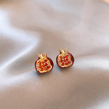 Load image into Gallery viewer, Red Pomegranate Earrings Fashion Light Luxury Earrings Diamond-Encrusted Stud Earrings Ear Accessories Gift For Women