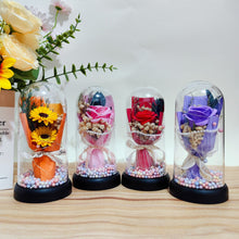 Load image into Gallery viewer, Mother's Day Valentines Gift Soap Flower Preserved Flower Eternal Rose Sunflower Bionic flower String Light Birthday Lover Mother Gift