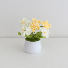 Load image into Gallery viewer, Hand-Knitted Flowers Handmade Crocheted Flowers Bouquets Desktop Ornament Home Decoration Valentine's Day Gift