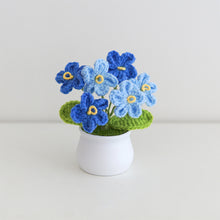 Load image into Gallery viewer, Hand-Knitted Flowers Handmade Crocheted Flowers Bouquets Desktop Ornament Home Decoration Valentine's Day Gift