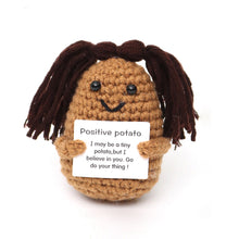 Load image into Gallery viewer, Handmade Positive Energy Potato Doll Cartoon Potato Woolen Knitted Doll Plush Toy Home Decoration Ornamentation Gifts Children