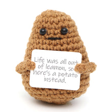 Load image into Gallery viewer, Handmade Positive Energy Potato Doll Cartoon Potato Woolen Knitted Doll Plush Toy Home Decoration Ornamentation Gifts Children