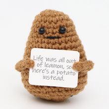 Load image into Gallery viewer, Handmade Positive Energy Potato Doll Cartoon Potato Woolen Knitted Doll Plush Toy Home Decoration Ornamentation Gifts Children
