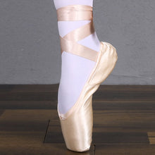 Load image into Gallery viewer, 1Pair Professional Girls Ladies Ballet Pointe Shoes Satin Ribbon Ballet Shoes Performance Shoes Practice Dance Shoes