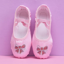 Load image into Gallery viewer, Kids Satin Elastic Ballet Dance Shoes Soft Comfortable Breathable Dance Shoes Girls Female Ballet Soft Dance Shoes