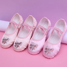 Load image into Gallery viewer, Kids Satin Elastic Ballet Dance Shoes Soft Comfortable Breathable Dance Shoes Girls Female Ballet Soft Dance Shoes